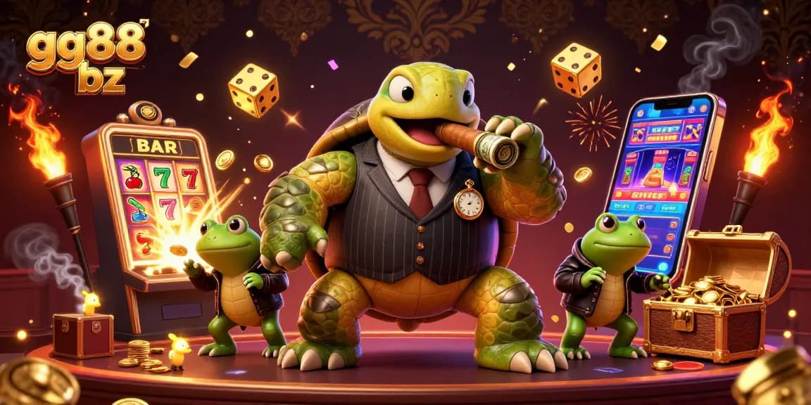 Experience thrilling jackpot wins at gg88 bz casino with colorful slot machines and vibrant 3D characters!