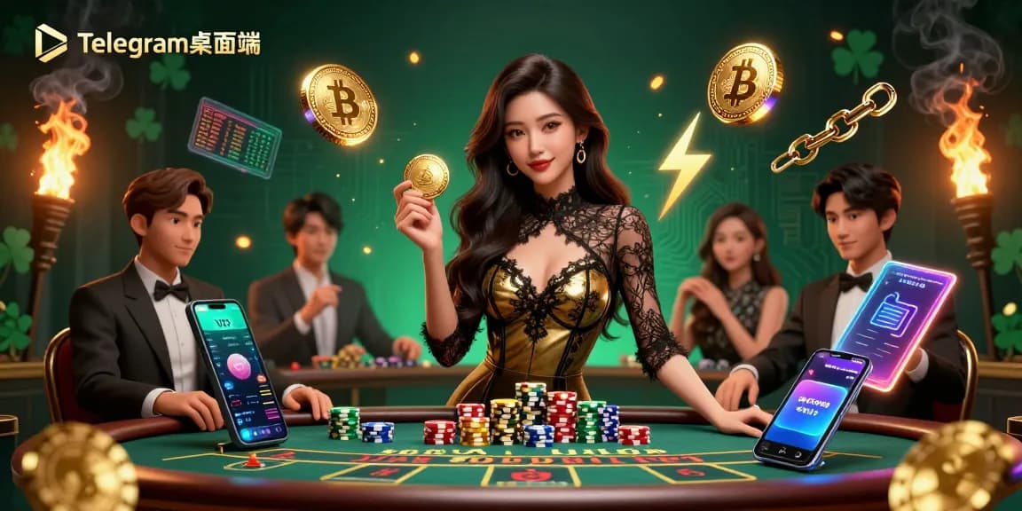 体验充满丰富赌场元素的迷人百家乐场景，感受Telegram桌面端的兴奋。