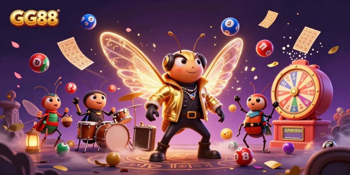 Experience winning thrills with GG88 in a vibrant casino adventure illustration.