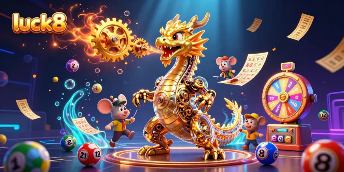 Watch luck8's golden dragon unleash a flurry of vibrant lottery balls and prizes.