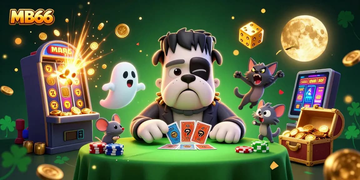 Experience the excitement of MB66 casino with unique characters and vibrant games in a thrilling setting.
