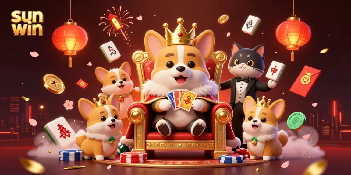 Experience the exciting world of sun win with vibrant characters and casino elements.