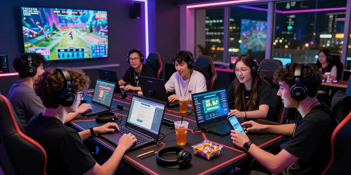 Exciting online gaming scene featuring KK55 platform with friends enjoying a vibrant atmosphere