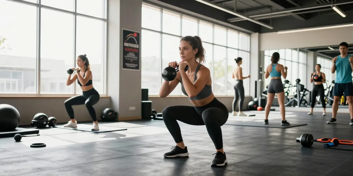 Entrenadora mostrando fuerza en el gimnasio de Esteroidesshop con pesas y ambiente motivador.