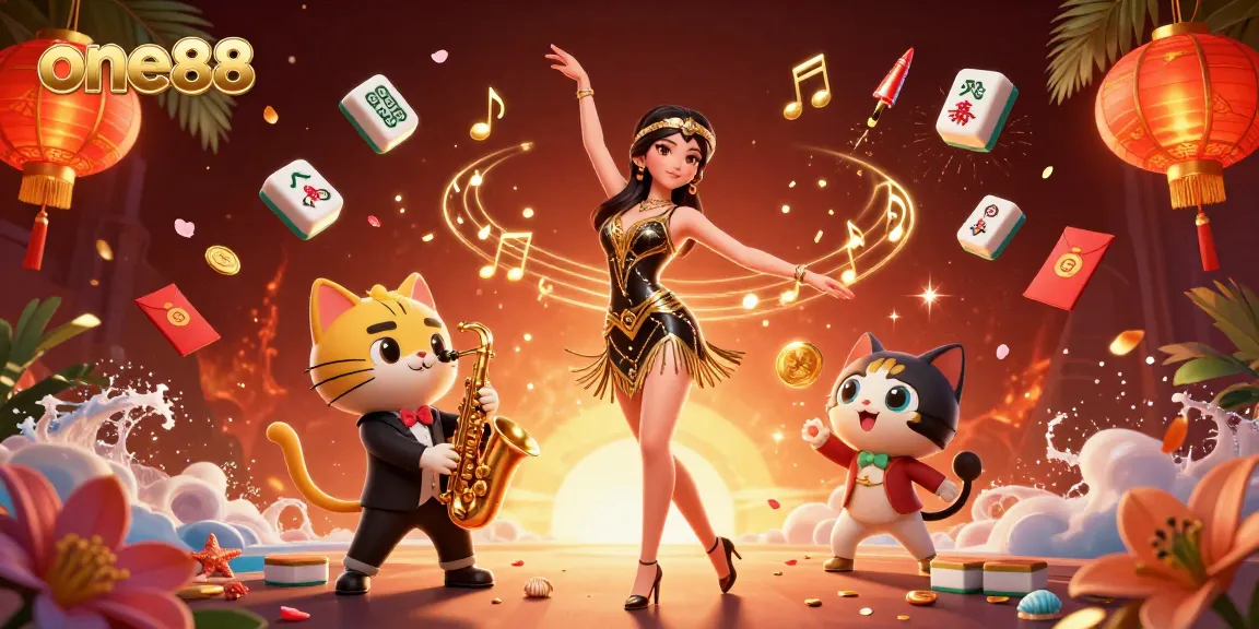 Experience thrilling gameplay at one88 with vibrant casino illustrations and engaging scenes.