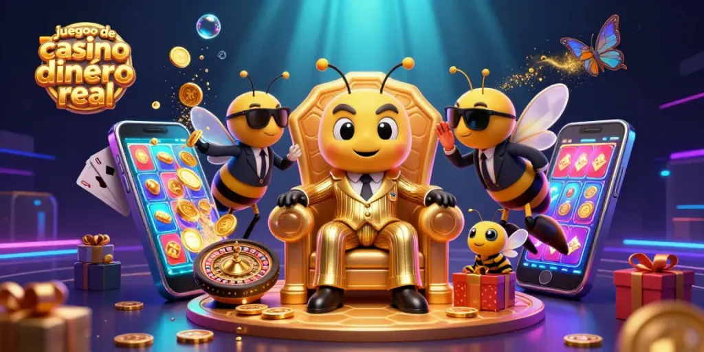 Juega juegos de casino dinero real con grandes premios en un entorno animado y vibrante.