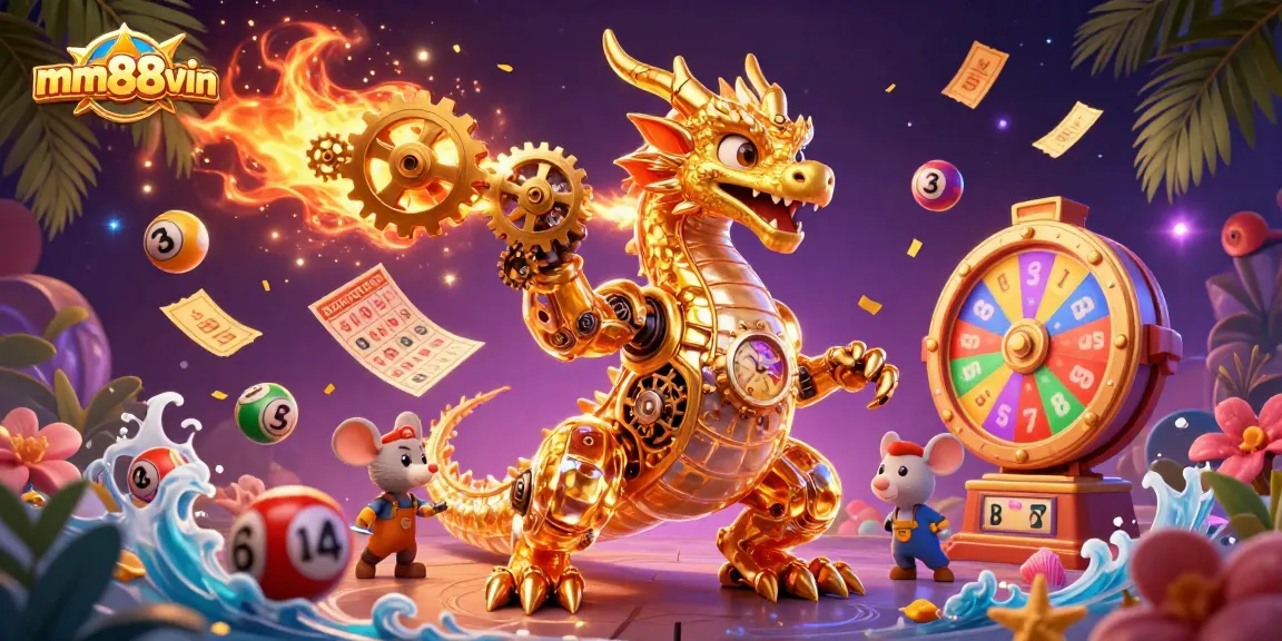Engage in thrilling casino action with mm88vin illustrated through dynamic games and vibrant elements.