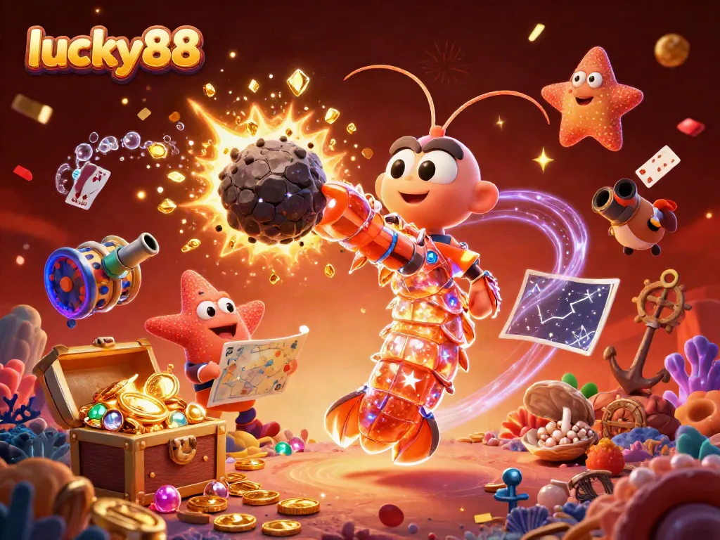Experience thrilling wins at lucky88 with galactic characters amidst exploding treasures!