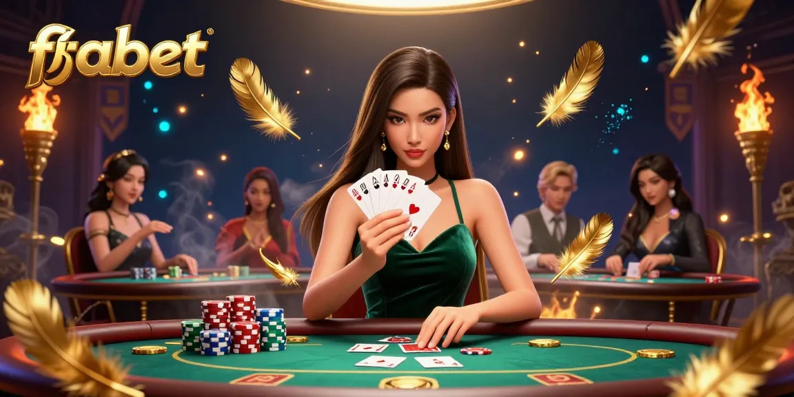 Experience thrilling poker action with fabet at a luxurious casino table.