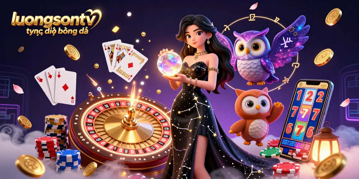 Experience luongsontv trực tiếp bóng đá with magical elements and action-packed casino atmosphere in 3D.